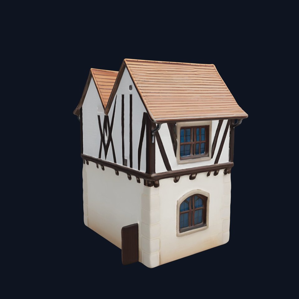 Medieval House Model Pack with Detailed Architecture